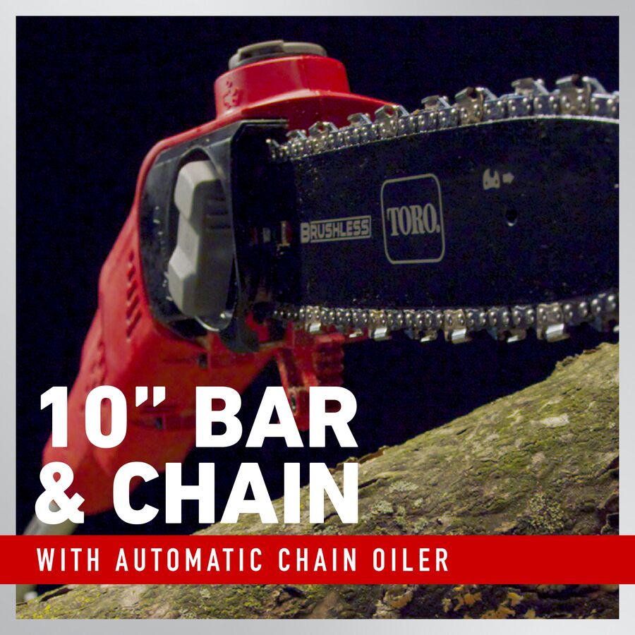Toro 51870 60V MAX* 10 in. (25.4 cm) Brushless Pole Saw with 2.0Ah battery