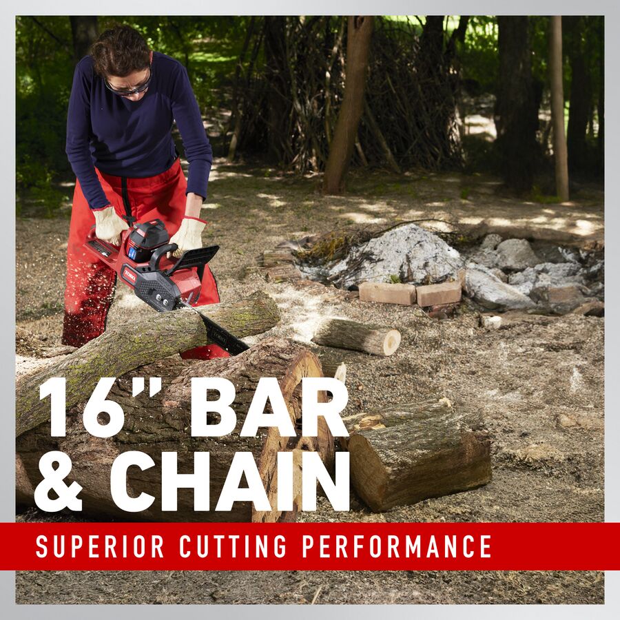 Toro 51850 60V MAX* 16 in. (40.6 cm) Brushless Chainsaw with 2.5Ah battery