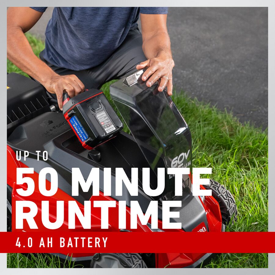 Toro 60V MAX* 21 in. (53cm) Stripe® Self-Propel Lawn Mower - 5.0Ah Battery Included(21620)