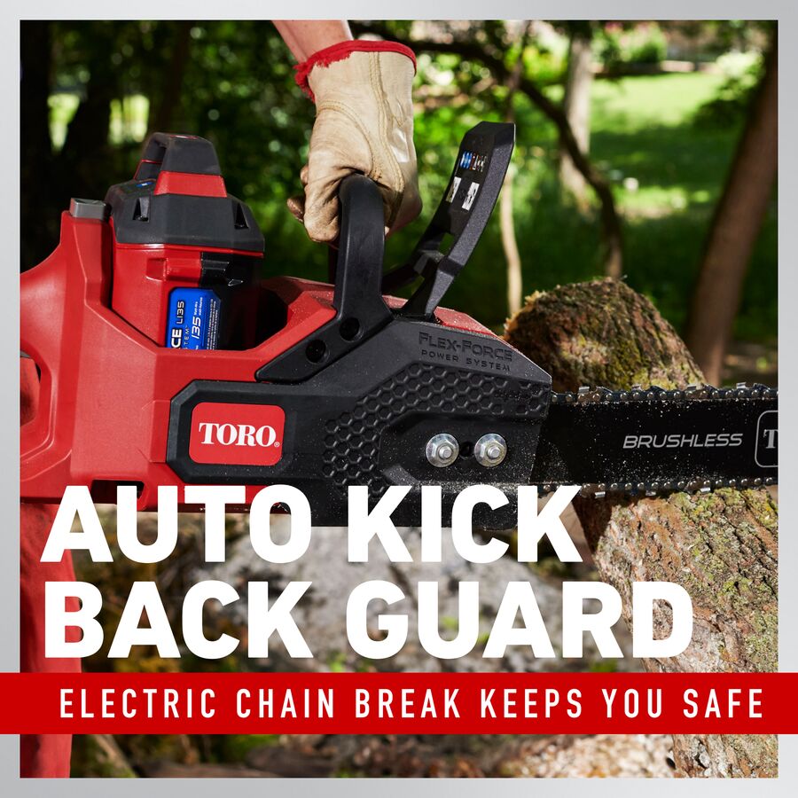 Toro 51850 60V MAX* 16 in. (40.6 cm) Brushless Chainsaw with 2.5Ah battery